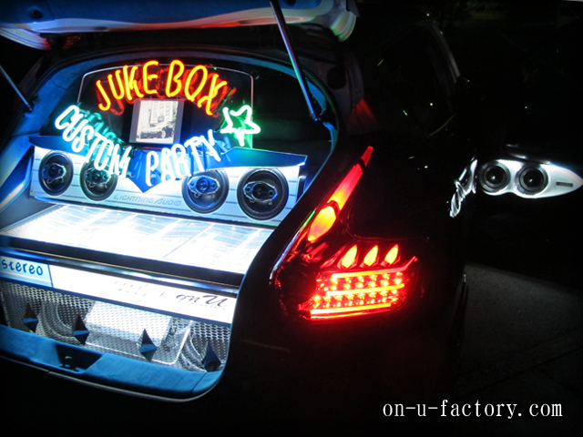 オンユーファクトリー デモカー JUKE | 滋賀・大阪・京都 カーオーディオプロショップ on u factory＜オンユーファクトリー＞
