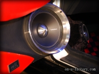 ホンダ　パートナーバン　デモカー　ドアスピーカー　ドアアウターバッフル・こっち向きスピーカー・アコースティックリング＜京都カスタム・カー・オーディオ オンユーファクトリー＞